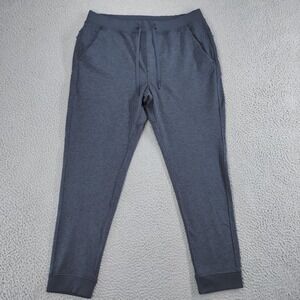 Birddogs Jogger Pants Mens 2XL Gray Lined Drawstring Waist Zip Pocket Athletic